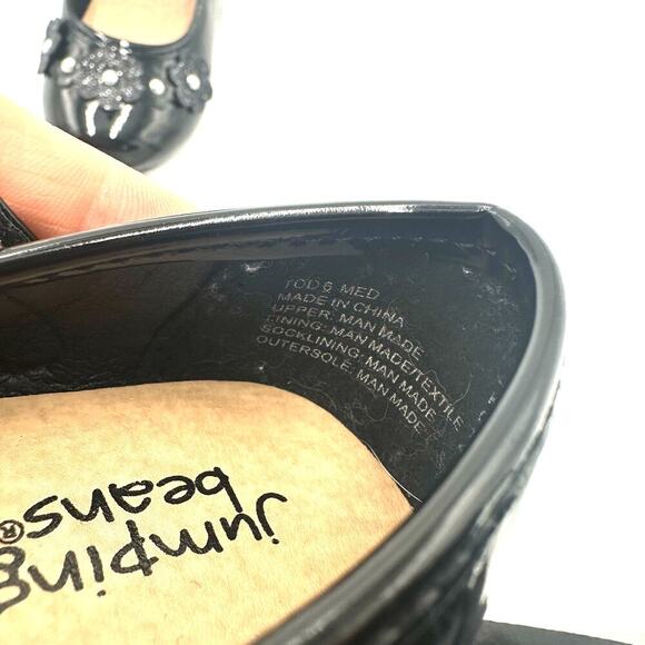 New W/O Tags Jumping Bean Mary Jane Flower Shoes, Sz Toddler 6 (T6-A) - Picture 6 of 6